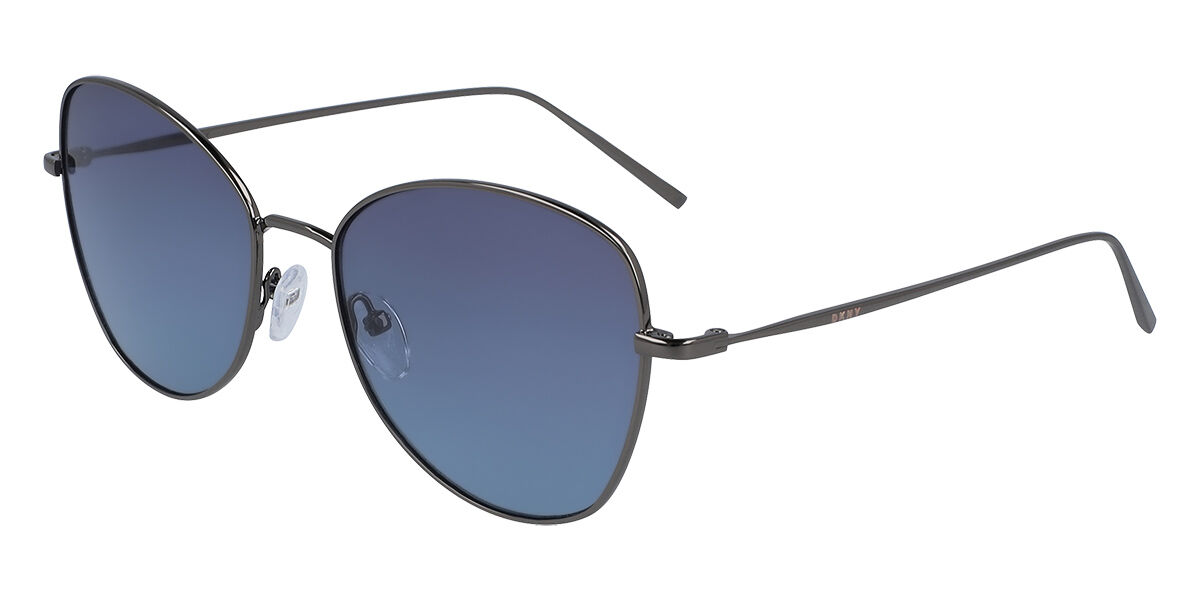 DKNY DK104S 415, Grey frame, Blue lenses