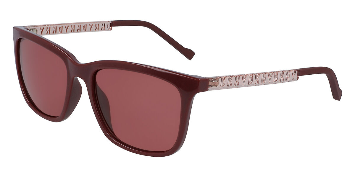 DKNY DK510S 605, Burgundy frame, Brown lenses