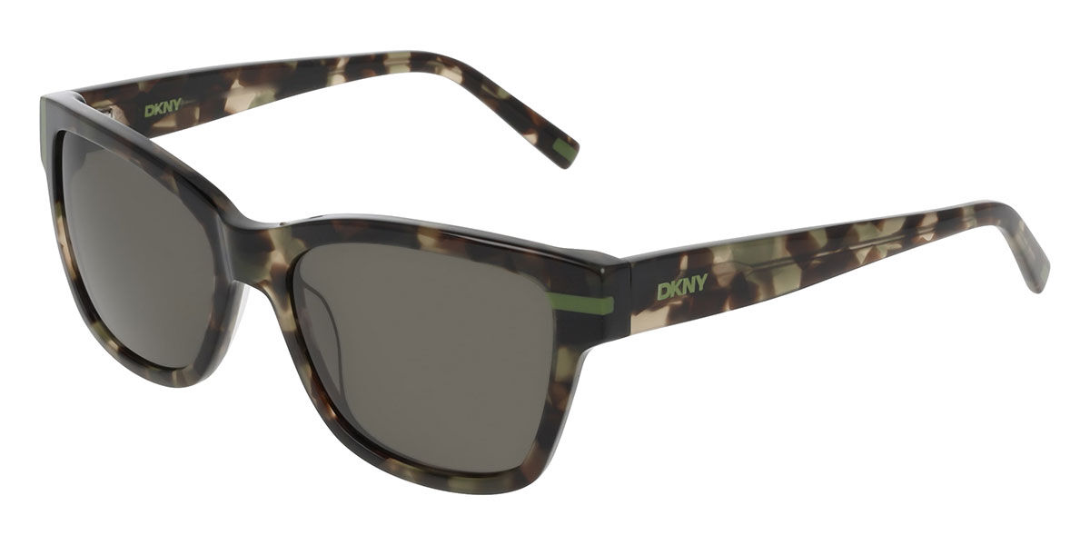 DKNY DK559S 323, Tortoiseshell frame, Green lenses