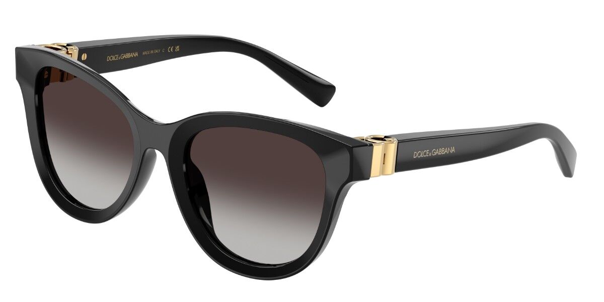 Dolce & Gabbana DG4533 501/8G, Black frame, Gradient Grey lenses