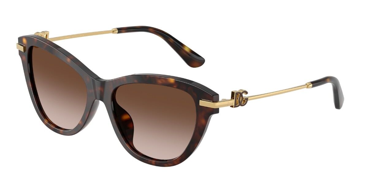 Dolce & Gabbana DG4534 502/13, Tortoiseshell frame, Gradient Dark Brown lenses