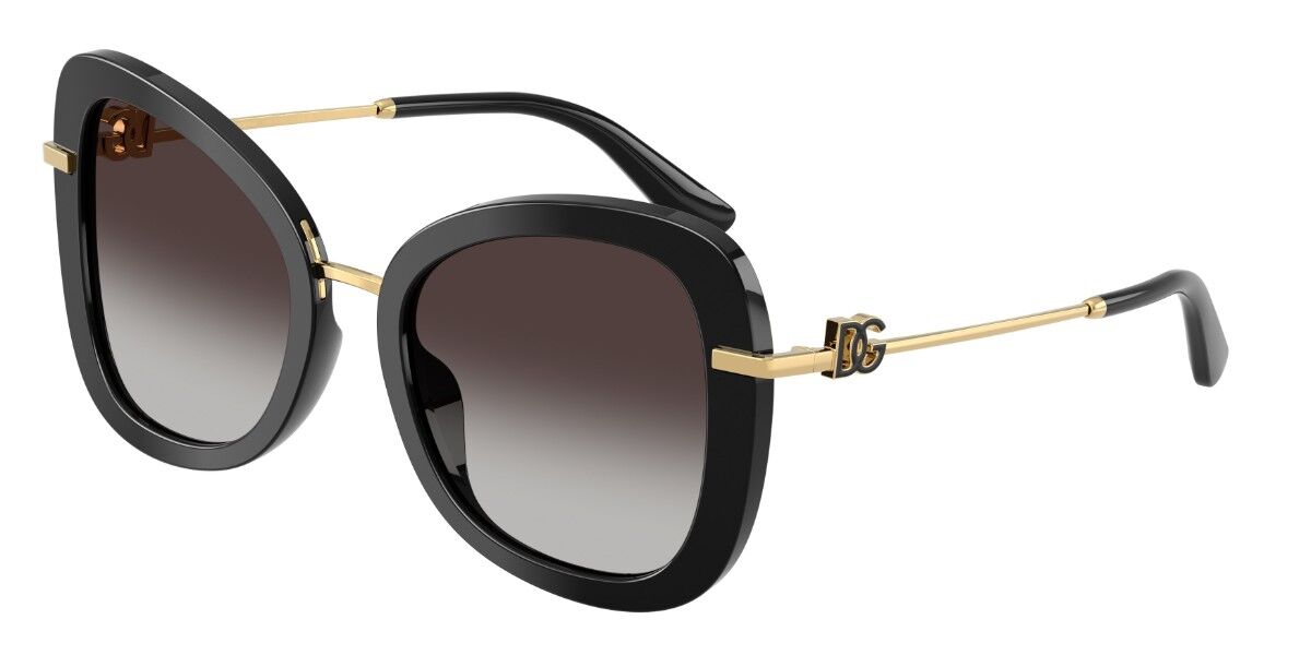 Dolce & Gabbana DG4535 501/8G, Black frame, Gradient Grey lenses