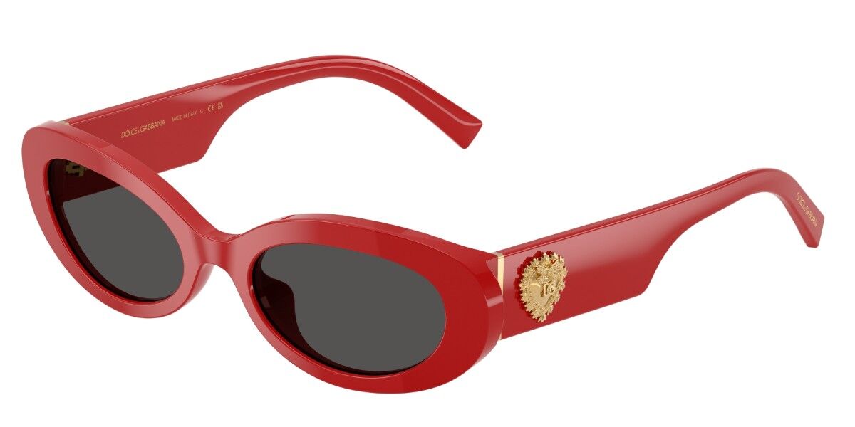 Dolce & Gabbana DG4537 308887, Red frame, Dark Grey lenses