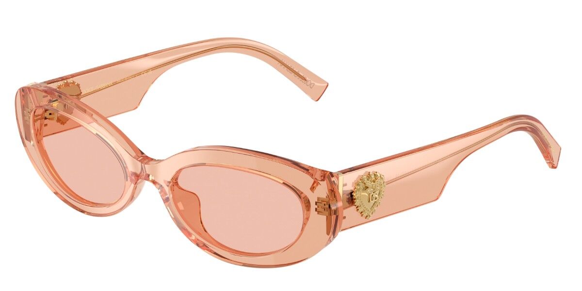 Dolce & Gabbana DG4537 322684, Clear frame, Dark Pink lenses