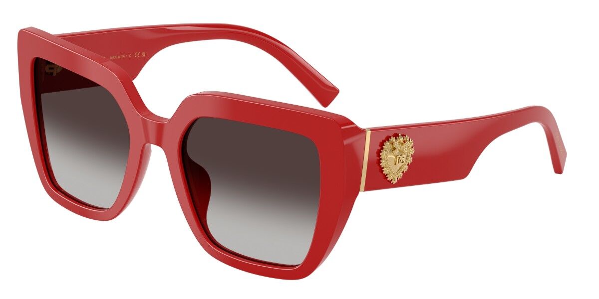 Dolce & Gabbana DG4538 30888G, Red frame, Gradient Grey lenses