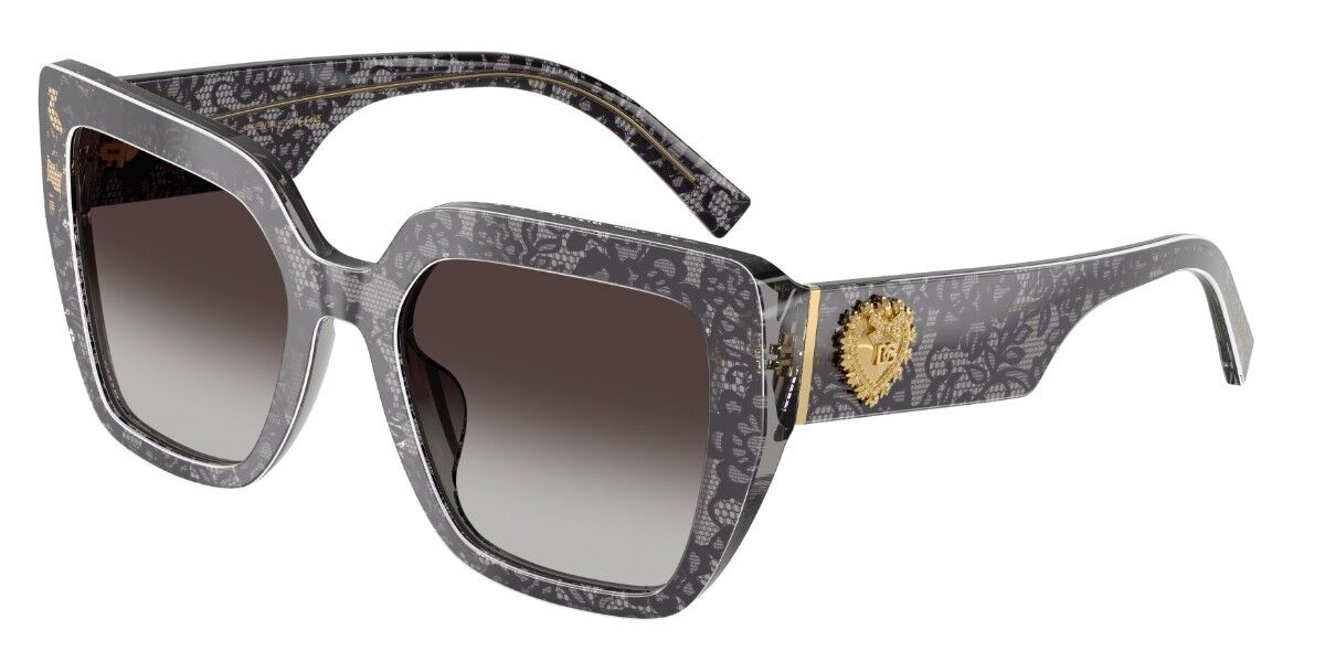 Dolce & Gabbana DG4538 34718G, Black frame, Gradient Grey lenses