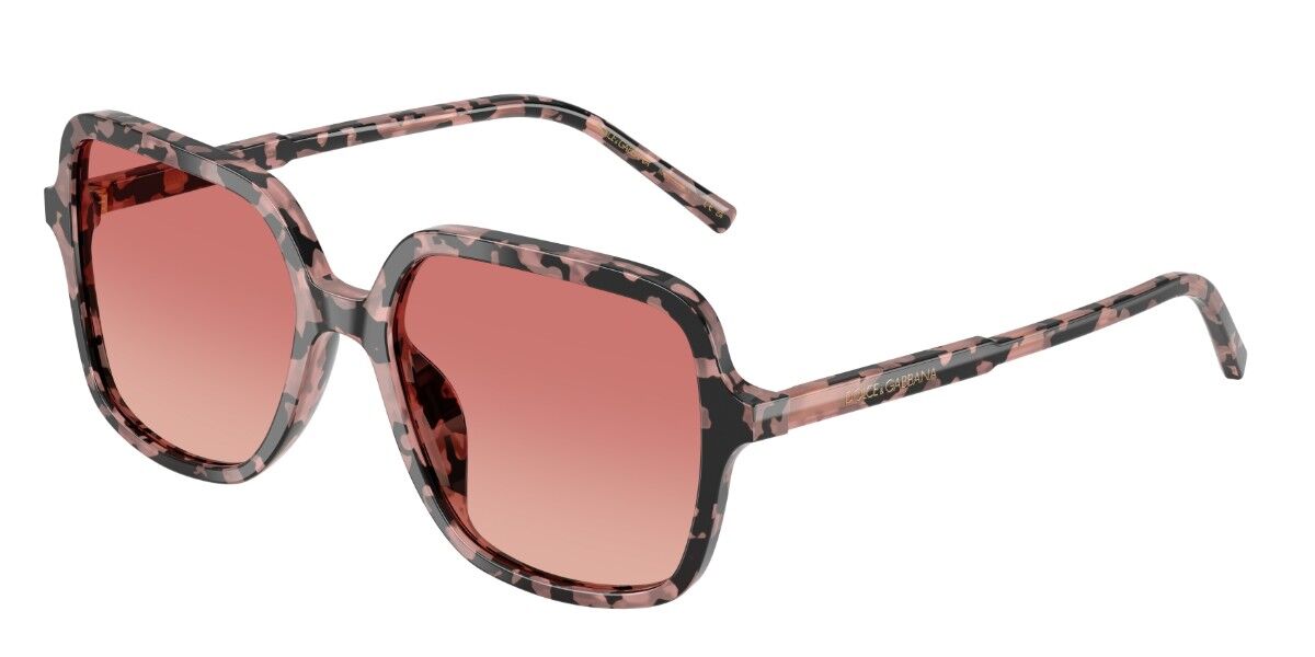 Dolce & Gabbana DG4539 3476A5, Tortoiseshell frame, Gradient Red Pink lenses