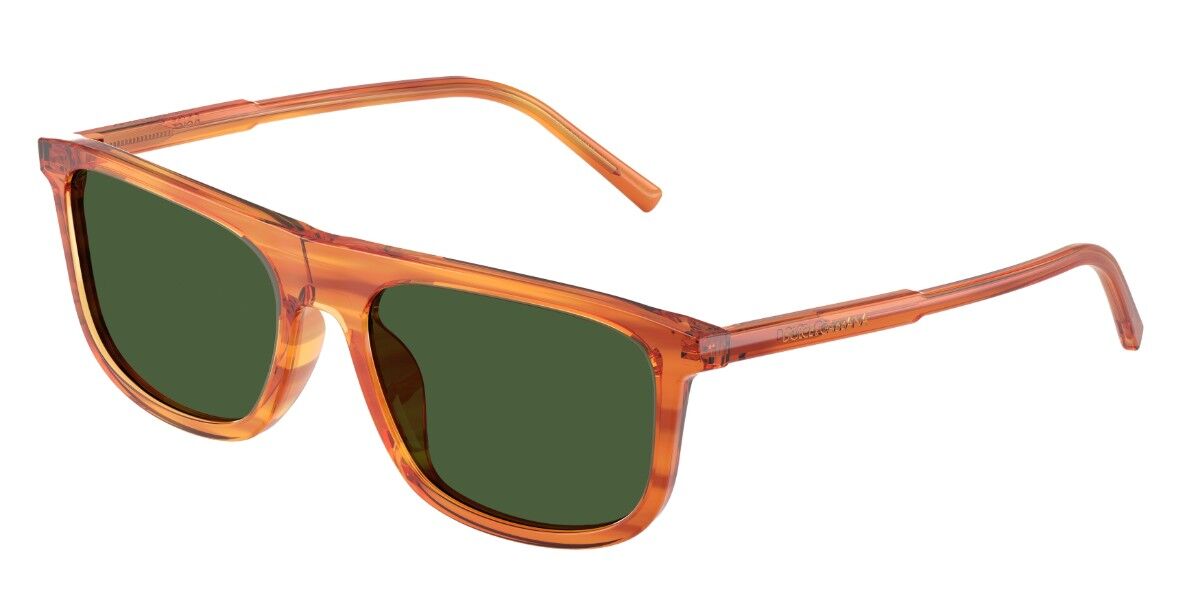 Dolce & Gabbana DG4542 348371, Orange frame, Dark Green lenses