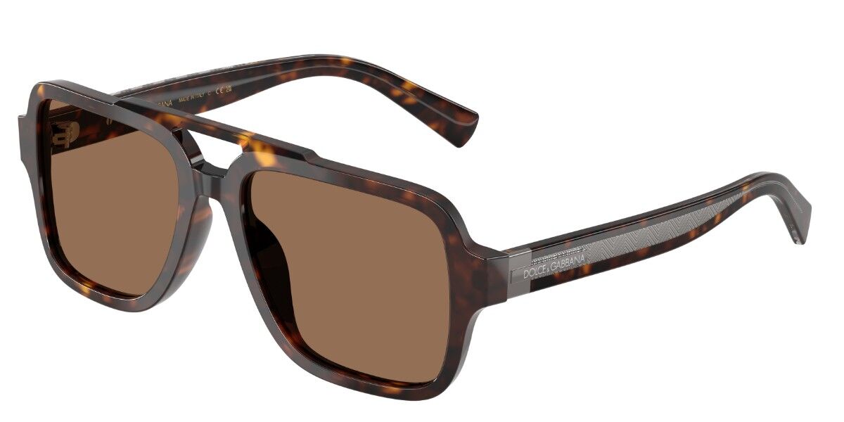 Dolce & Gabbana DG4544 502/73, Tortoiseshell frame, Dark Brown lenses