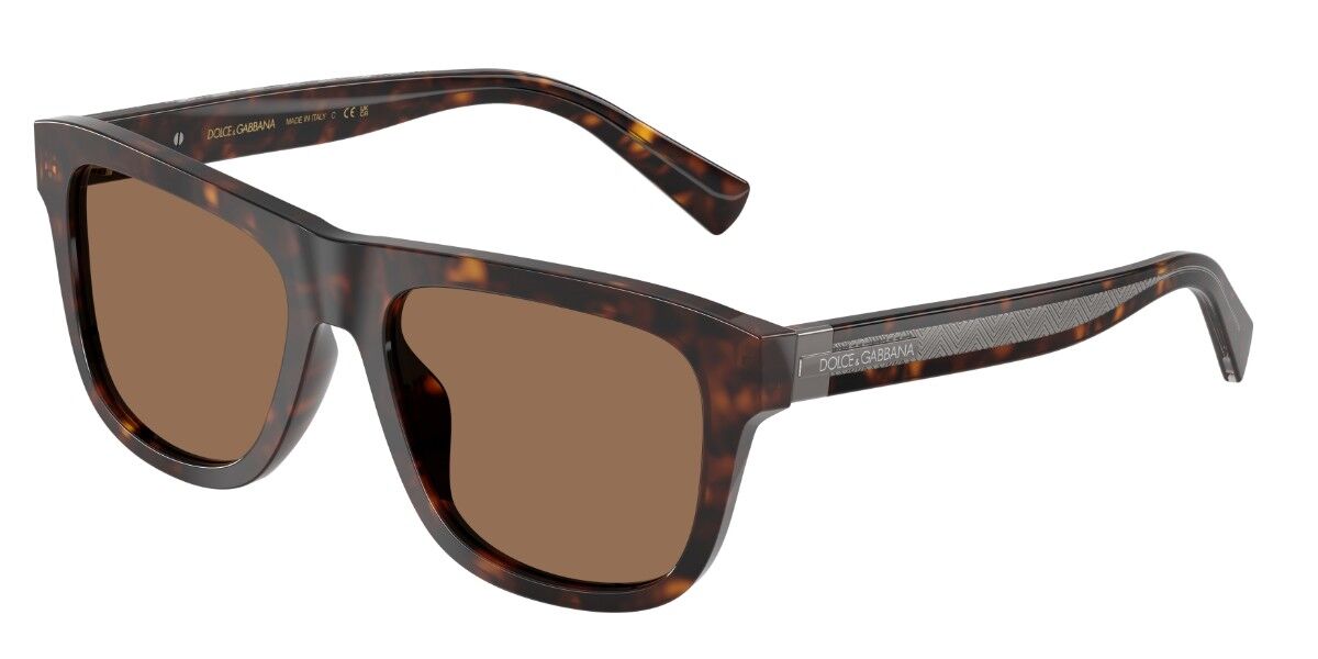 Dolce & Gabbana DG4545 502/73, Tortoiseshell frame, Dark Brown lenses