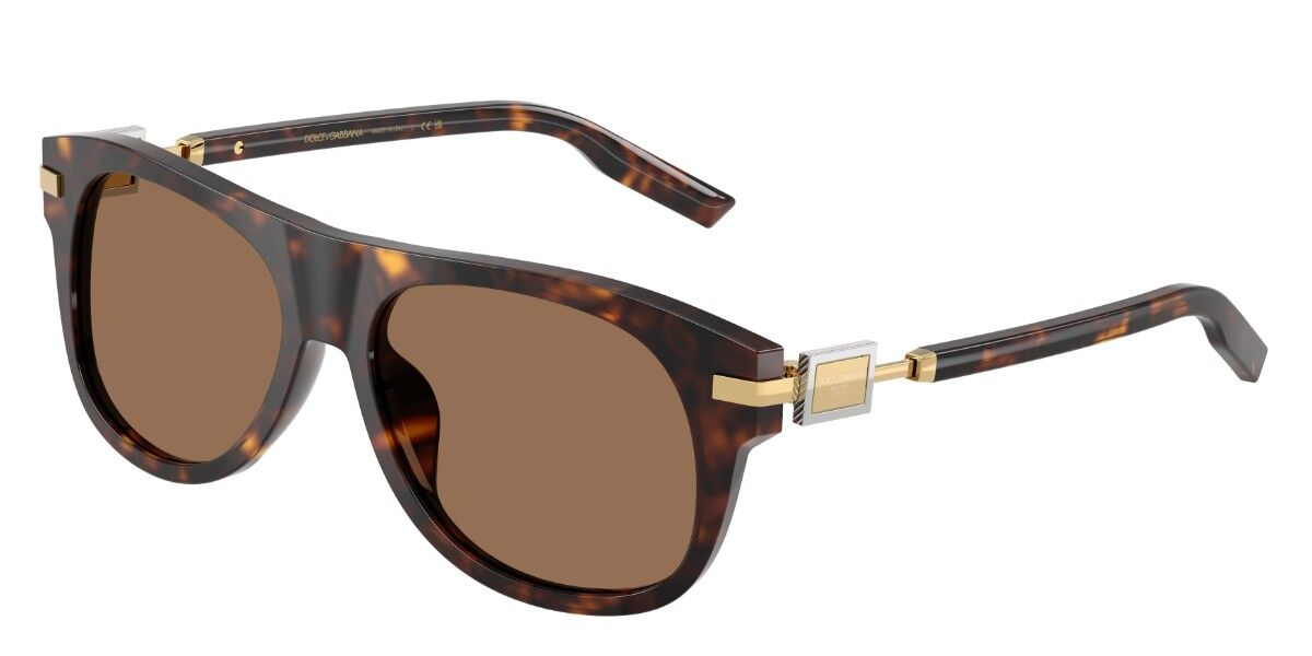 Dolce & Gabbana DG4546 502/73, Tortoiseshell frame, Dark Brown lenses