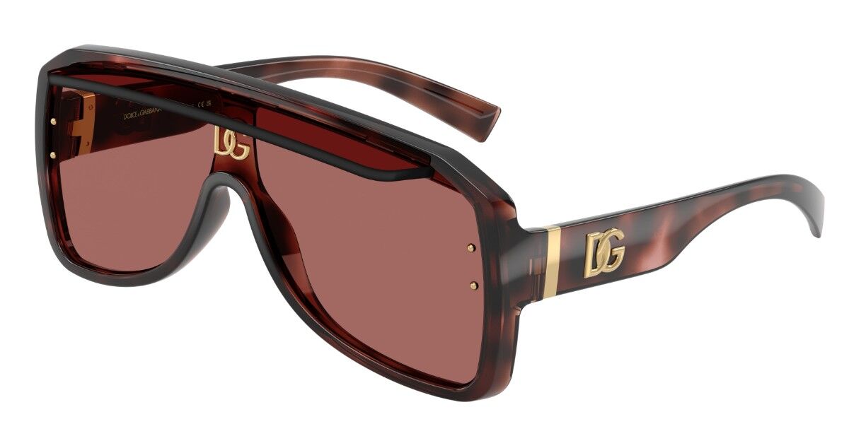 Dolce & Gabbana DG6205 347669, Tortoiseshell frame, Dark Purple lenses