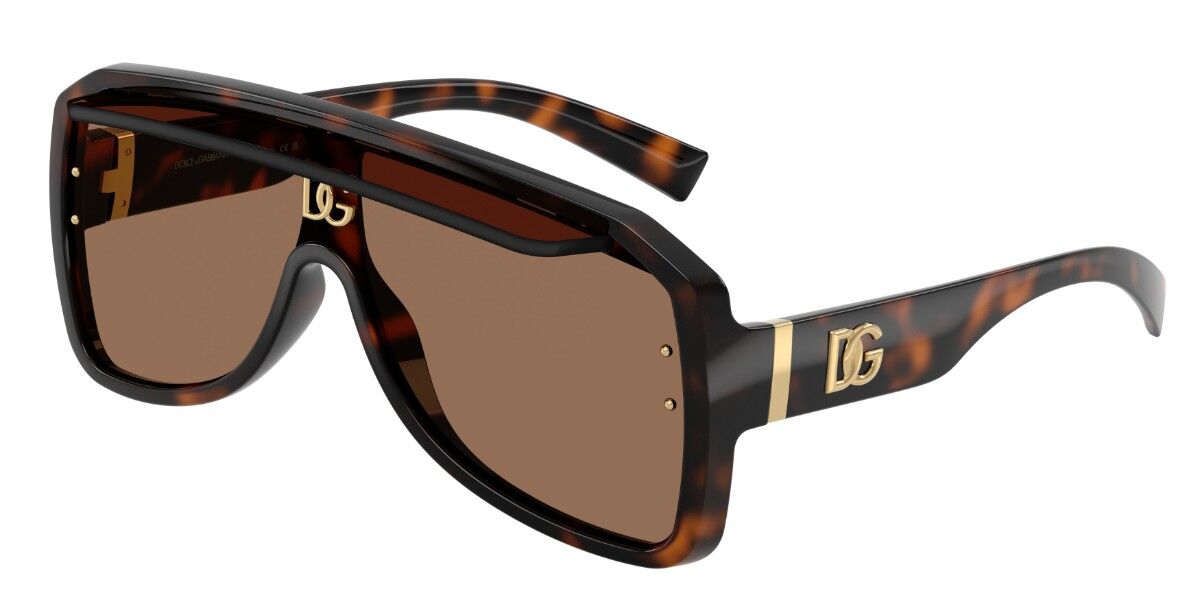 Dolce & Gabbana DG6205 502/73, Tortoiseshell frame, Dark Brown lenses