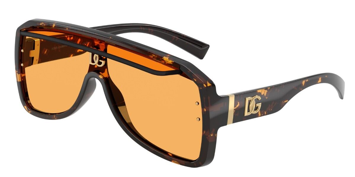 Dolce & Gabbana DG6205 512/85, Tortoiseshell frame, Yellow lenses