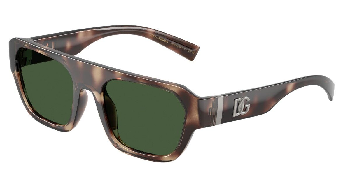 Dolce & Gabbana DG6206 344482, Tortoiseshell frame, Dark Green lenses