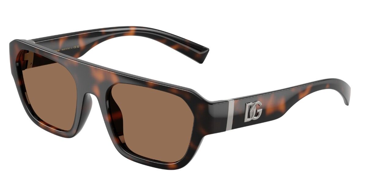 Dolce & Gabbana DG6206 502/73, Tortoiseshell frame, Dark Brown lenses