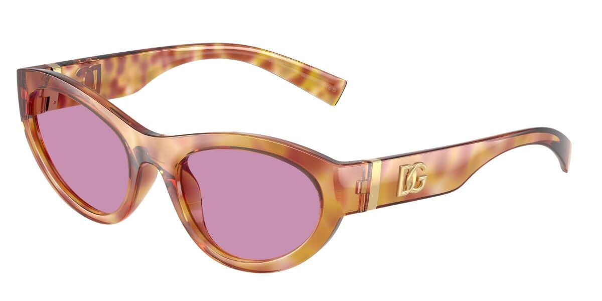 Dolce & Gabbana DG6207 34771A, Tortoiseshell frame, Purple lenses