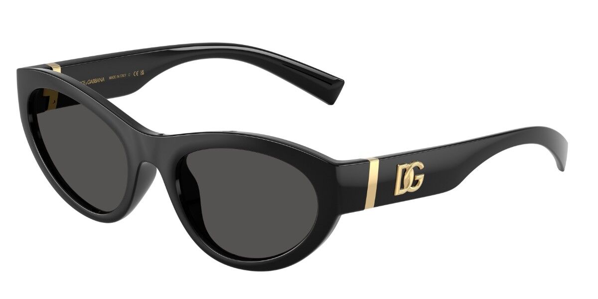 Dolce & Gabbana DG6207 501/87, Black frame, Dark Grey lenses