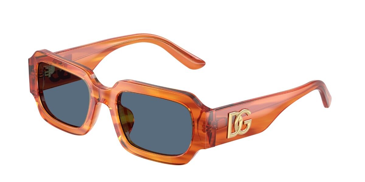 Dolce & Gabbana DX4011 Kids 348380, Orange frame, Dark Blue lenses