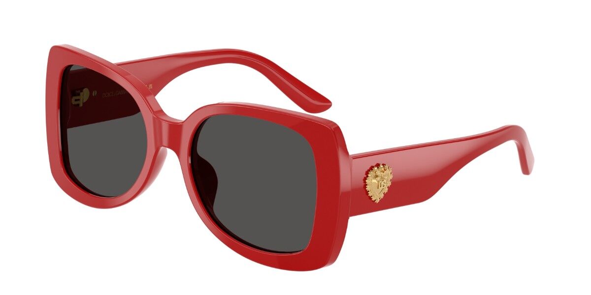 Dolce & Gabbana DX4012 Kids 308887, Red frame, Dark Grey lenses
