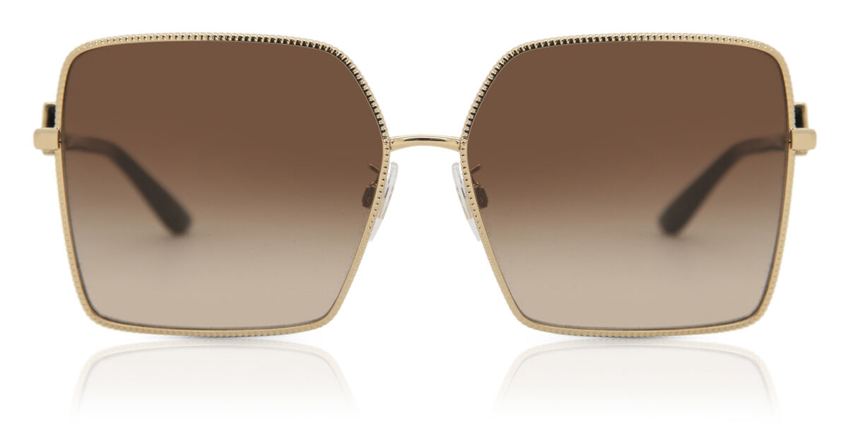 Dolce & Gabbana DG2279 02/13, Gold frame, Gradient Brown lenses