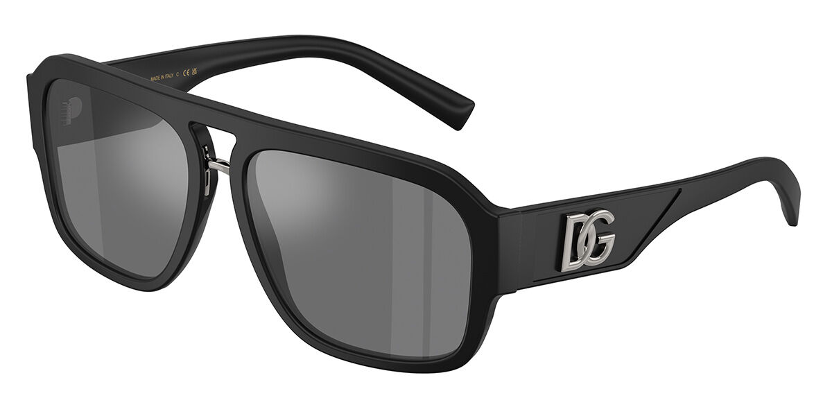 Dolce & Gabbana DG4403 25256G, Black frame, Solid Grey Mirror lenses
