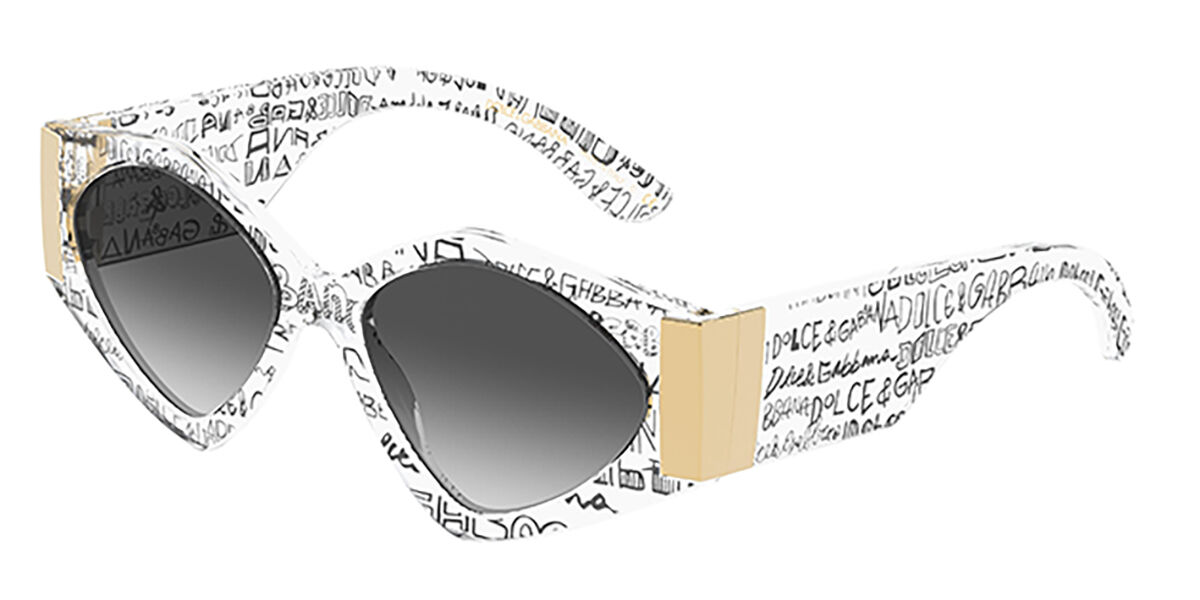 Dolce & Gabbana DG4396F Asian Fit 33148G, Clear frame, Gradient Black lenses
