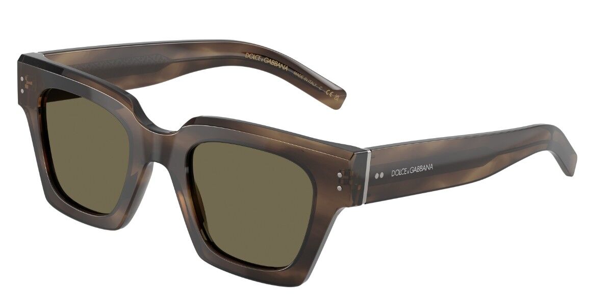 Dolce & Gabbana DG4413 3200/3, Tortoiseshell frame, Dark Brown lenses