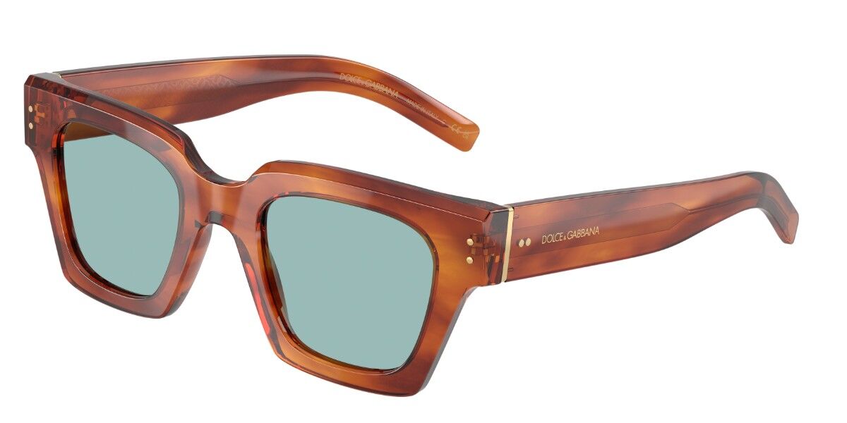 Dolce & Gabbana DG4413 322180, Tortoiseshell frame, Turquoise Blue lenses