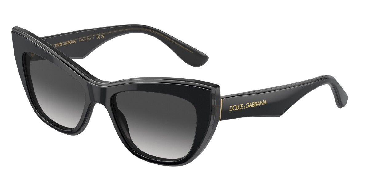 Dolce & Gabbana DG4417 32468G, Black frame, Gradient Dark Grey lenses