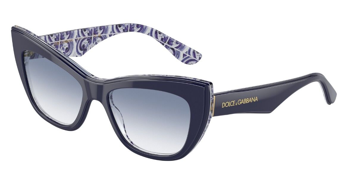 Dolce & Gabbana DG4417 341419, Blue frame, Gradient Blue lenses