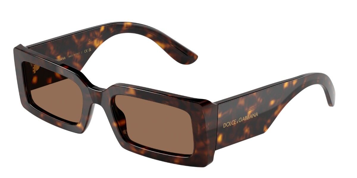 Dolce & Gabbana DG4416 193573, Tortoiseshell frame, Dark Brown lenses
