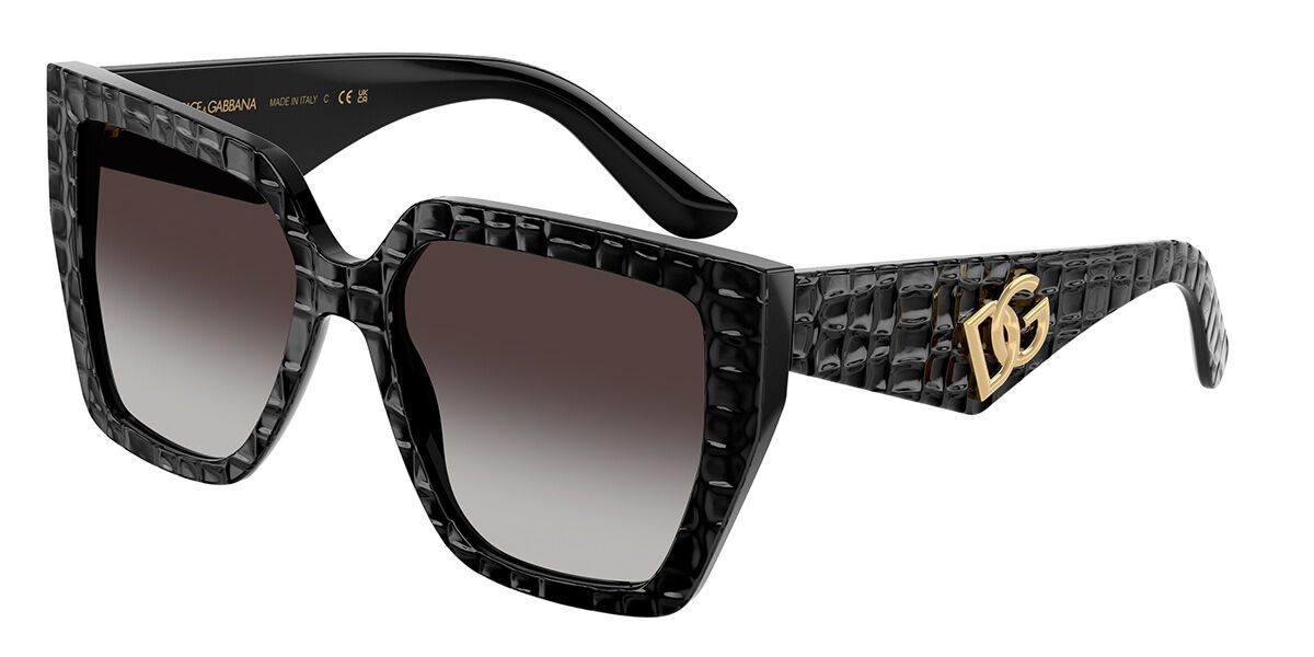 Dolce & Gabbana DG4438 32888G, Black frame, Gradient Dark Grey lenses