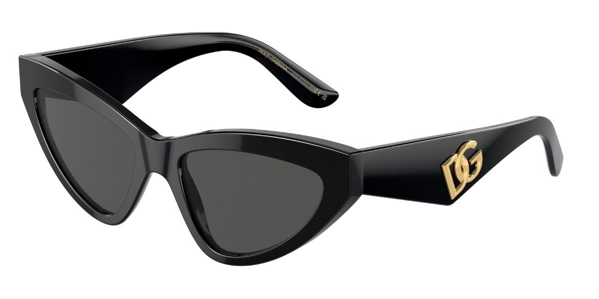Dolce & Gabbana DG4439 501/87, Black frame, Dark Grey lenses