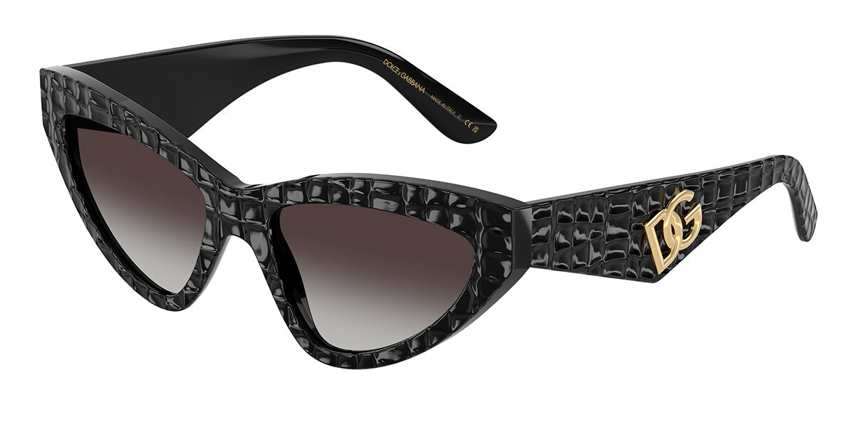 Dolce & Gabbana DG4439 32888G, Black frame, Gradient Dark Grey lenses