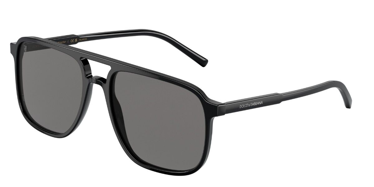Dolce & Gabbana DG4423F Asian Fit Polarized 501/81, Black frame, Dark Grey lenses