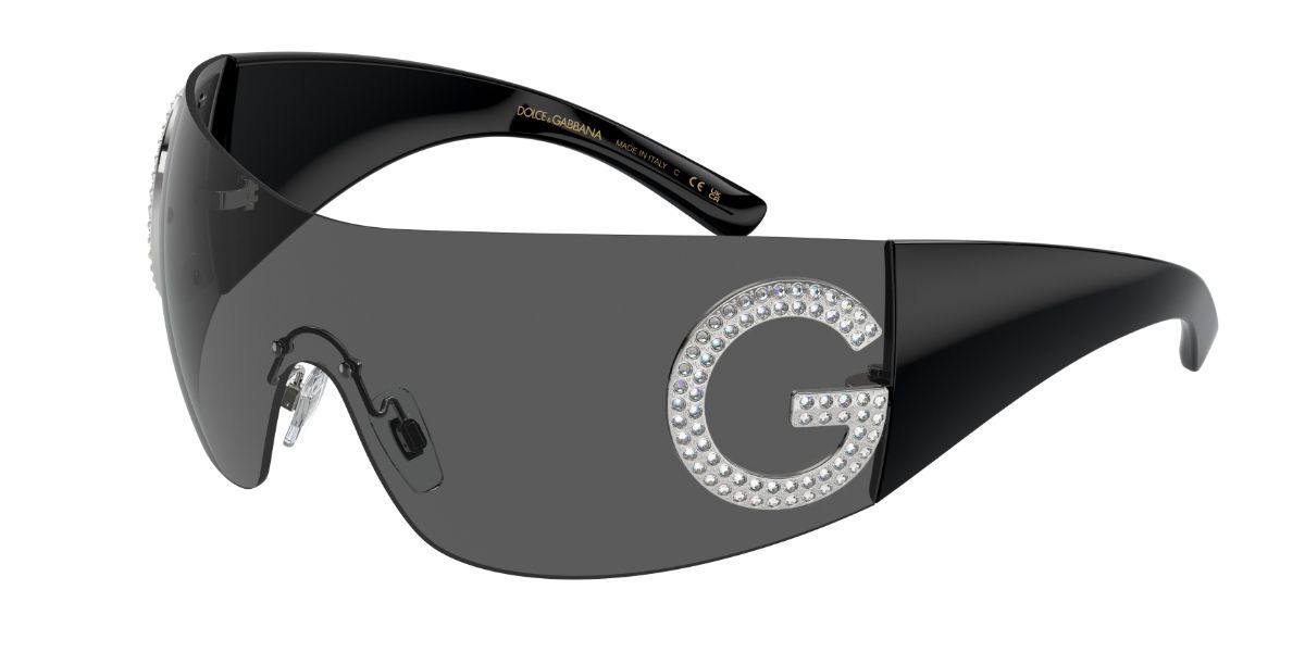 Dolce & Gabbana DG2298B 05/87, Black frame, Dark Grey lenses