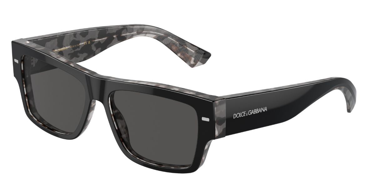 Dolce & Gabbana DG4451 340387, Black frame, Dark Grey lenses