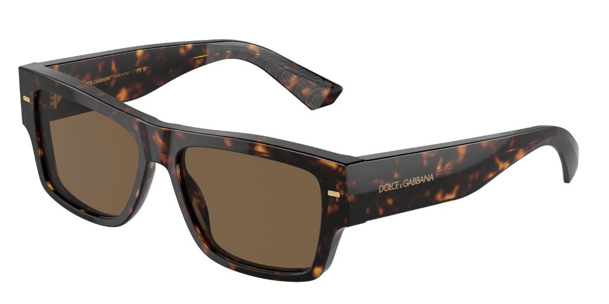 Dolce & Gabbana DG4451 502/73, Tortoiseshell frame, Dark Brown lenses