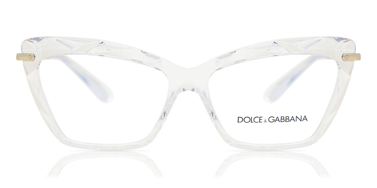 Dolce & Gabbana DG5025 Faced Stones 3133, Clear frame