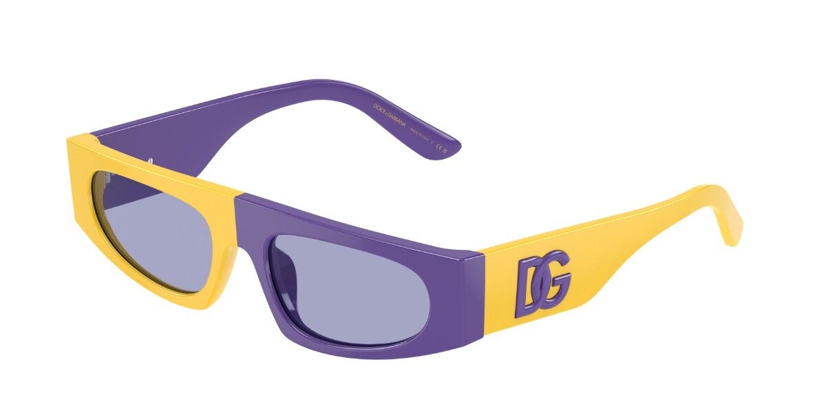 Dolce & Gabbana DX4004 Kids 34131A, Yellow frame, Purple lenses