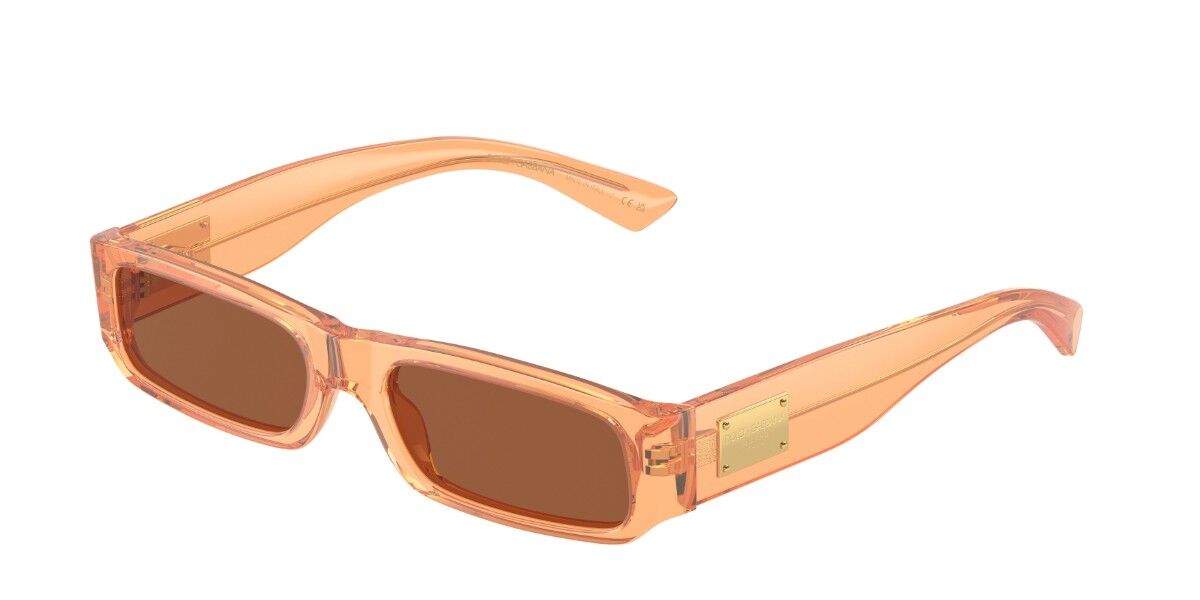 Dolce & Gabbana DX4005 Kids 344273, Orange frame, Dark Brown lenses