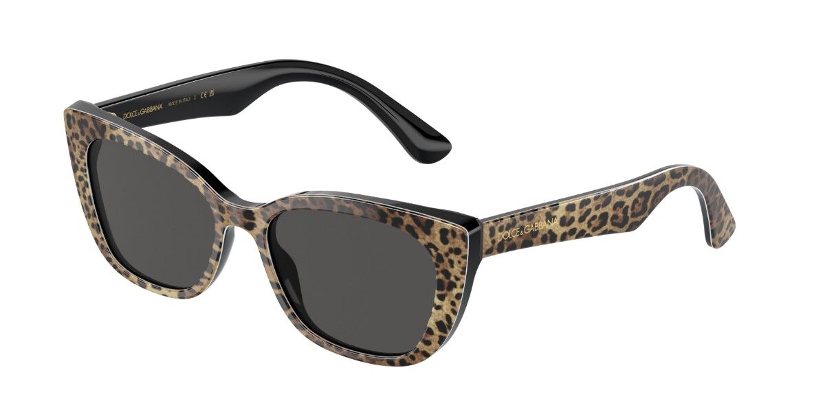 Dolce & Gabbana DX4427 Kids 316387, Brown frame, Dark Grey lenses