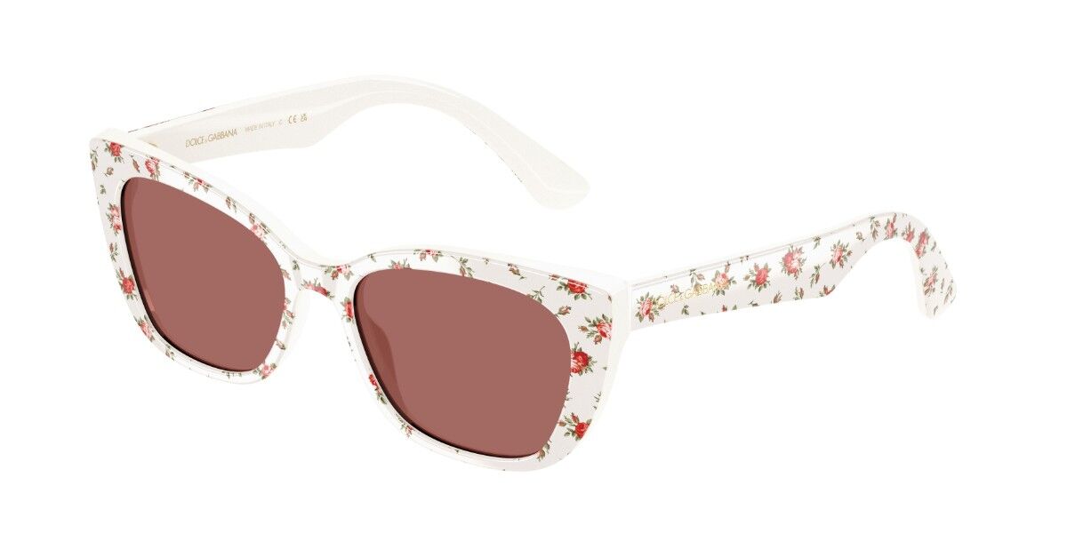 Dolce & Gabbana DX4427 Kids 348769, White frame, Dark Purple lenses