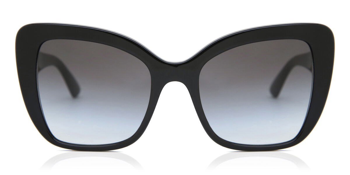 Dolce & Gabbana DG4348 501/8G, Black frame, Gradient Grey lenses