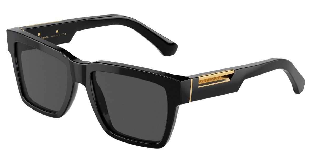 Dolce & Gabbana DG4465F Asian Fit 501/87, Black frame, Solid Dark Grey lenses