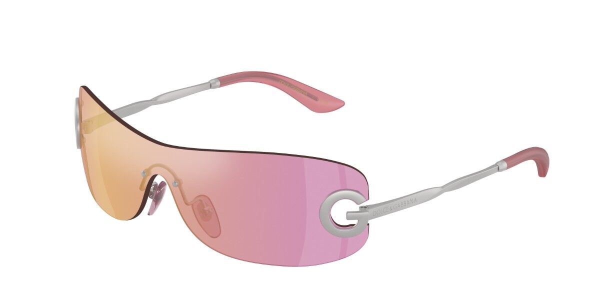 Dolce & Gabbana DX2001 Kids 13641T, Silver frame, Pink Gold Multilayer Full Mirror lenses