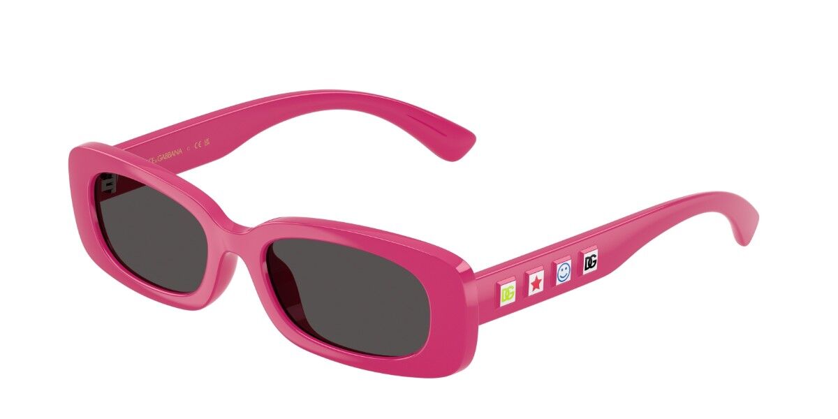 Dolce & Gabbana DX6006U Kids 309887, Pink frame, Dark Grey lenses