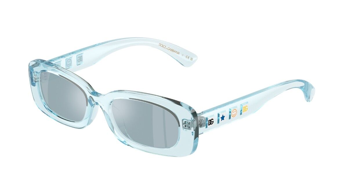 Dolce & Gabbana DX6006U Kids 33466J, Blue frame, Blue Full Multilayer White Mirror lenses