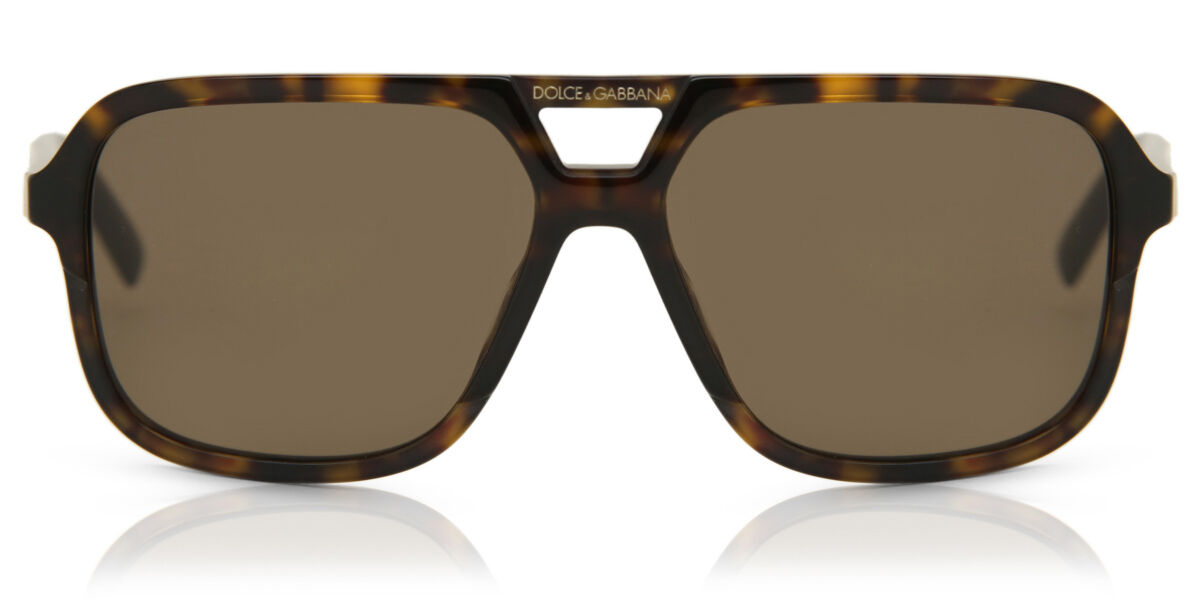 Dolce & Gabbana DG4354 502/73, Tortoiseshell frame, Brown lenses